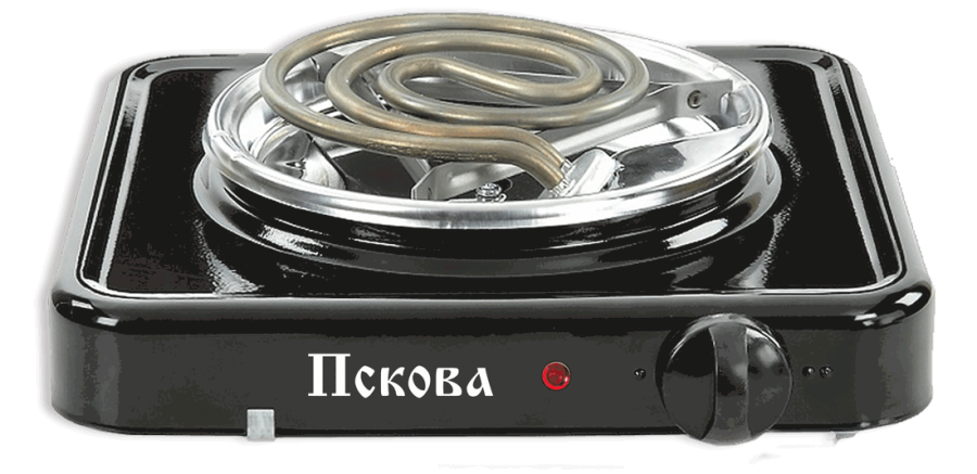Электроплитка ZENCHA Пскова 1.0 кВт, черная