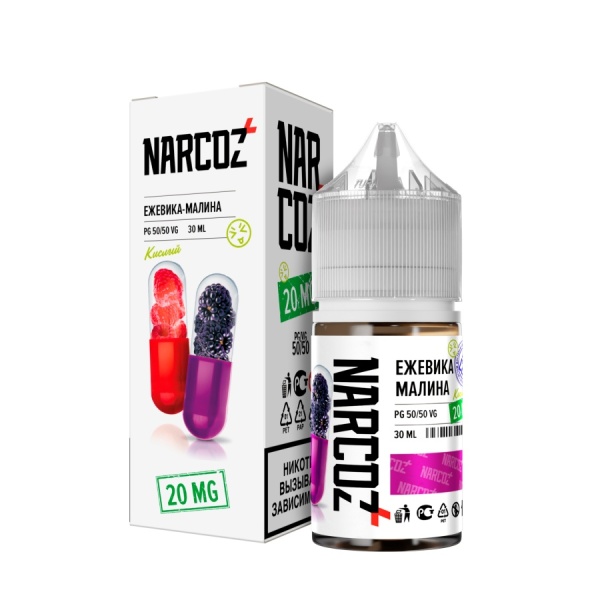 NARKOZ Salt 30мл, Ежевика Малина Кислая