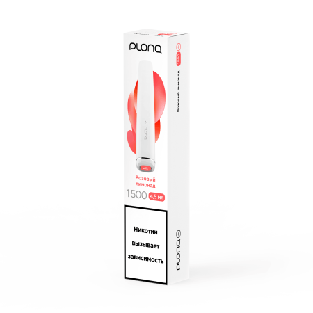 Plonq PLUS (до 1500 затяжек) вкус Розовый Лимонад