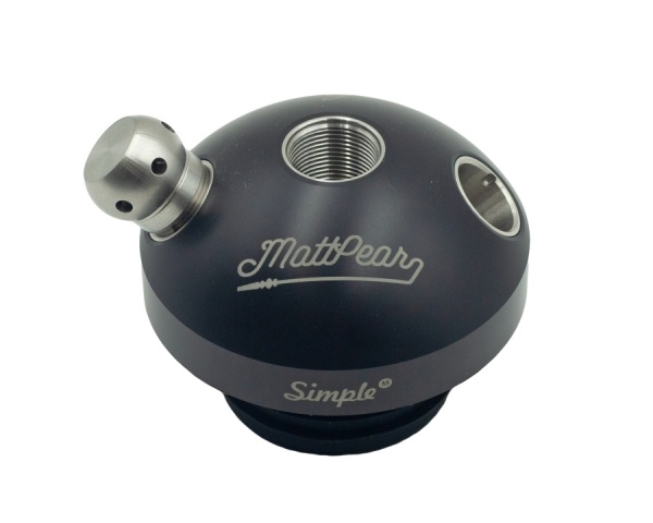 Кальян MattPear Simple M Black (Шахта Прямая, без колбы)