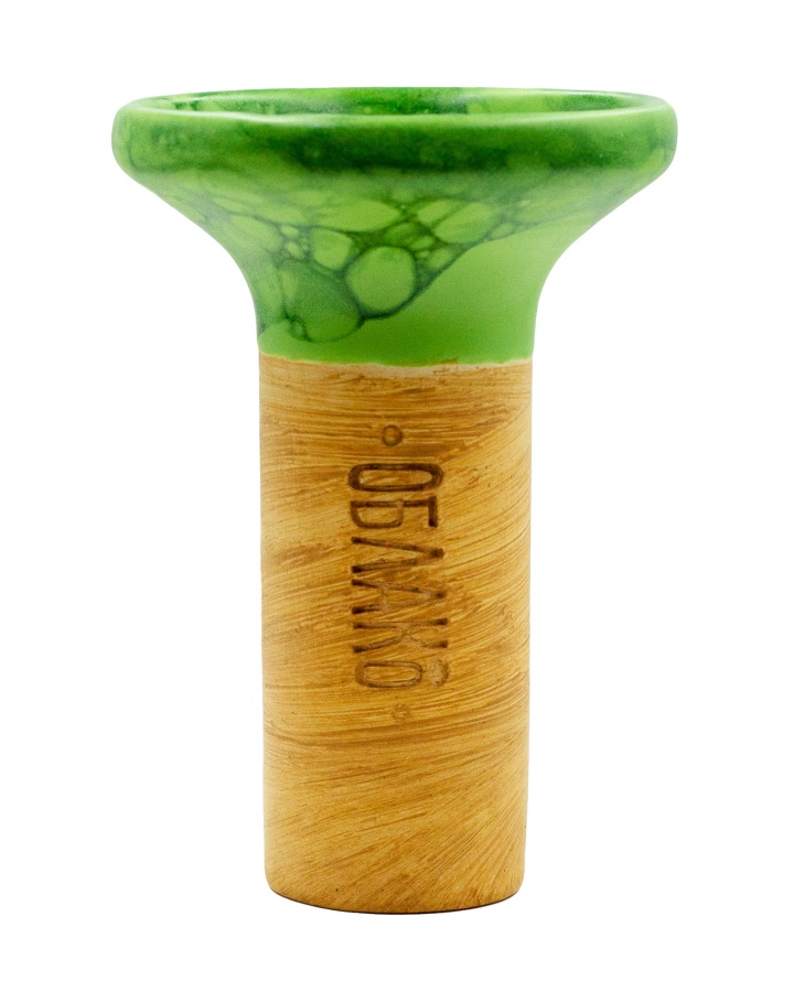 Чаша Облако Flow - Black on Light Green-Green Marble