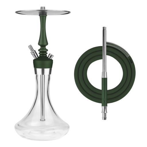 Кальян Hoob Mars Pro Mini British racing green - Steel | Колба Hoob Prima Pro