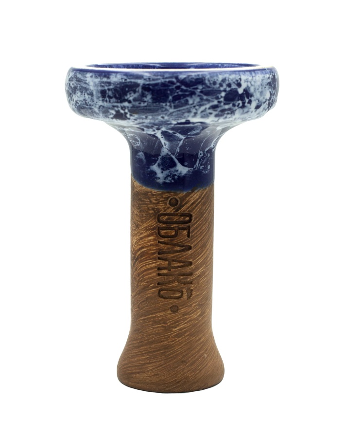 Чаша Облако Glaze Black - Синий Мрамор