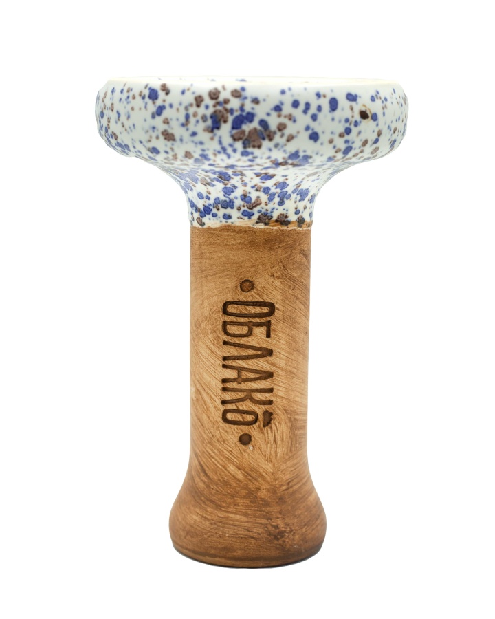 Чаша Облако Glaze Black - Белый в точку