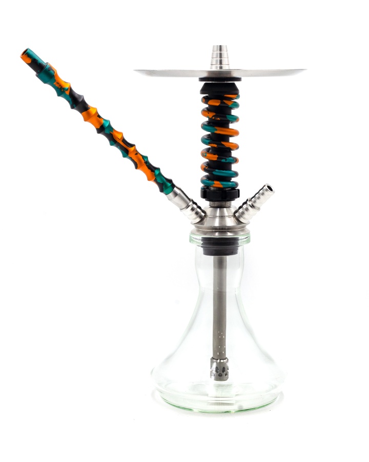 Кальян Coilovers Micro Бирюзово-золотой камуфляж НЕРЖ