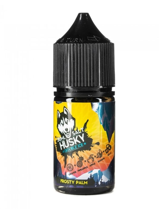 Husky Double ice Salt Strong Frosty palm (Апельсин, ананас, яблоко, банан, лед) 30 мл