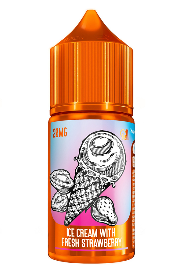 RELL Orange Ice Cream with Fresh Strawberry 30 мл 20 salt