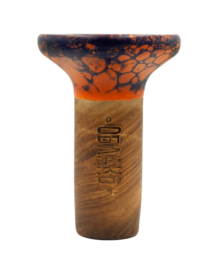 Чаша Облако Flow - Оранжевый/Оранжево-матовый синий мрамор