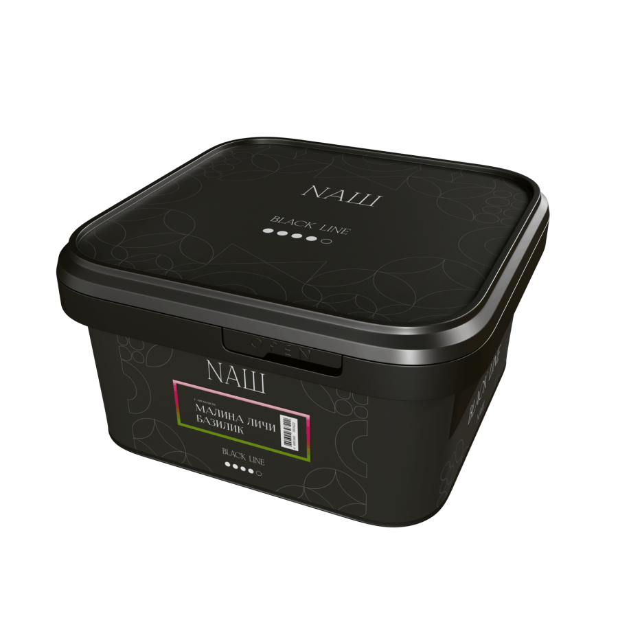 NAШ Black Малина, личи, базилик, 200 гр