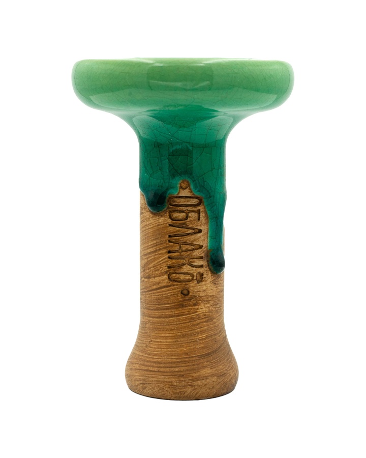 Чаша Облако Glaze Phunnel L - Зелёная кракле