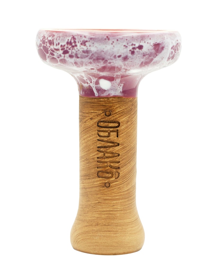 Чаша Облако Glaze Black - Малиновый белый мрамор