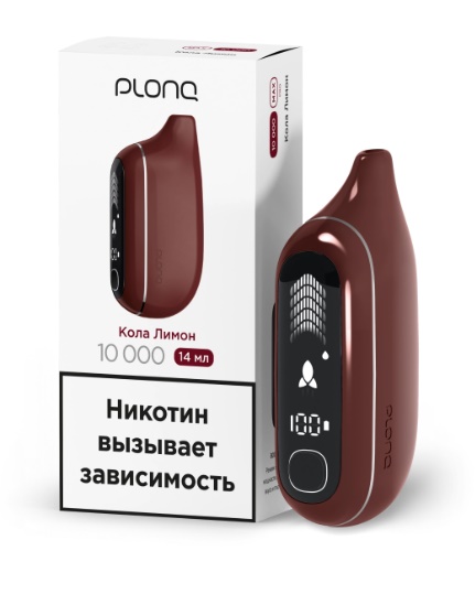 Plonq MAX PRO (до 10 000 затяжек) вкус Кола Лимон