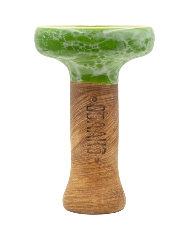 Чаша Облако Glaze Black - Зелено-белый мрамор