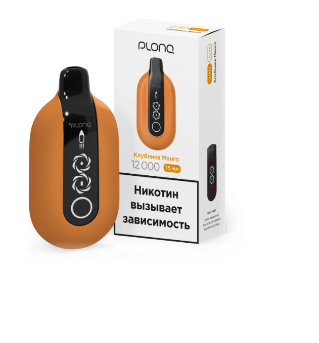 Plonq ULTRA (до 12 000 затяжек) вкус Клубника Манго