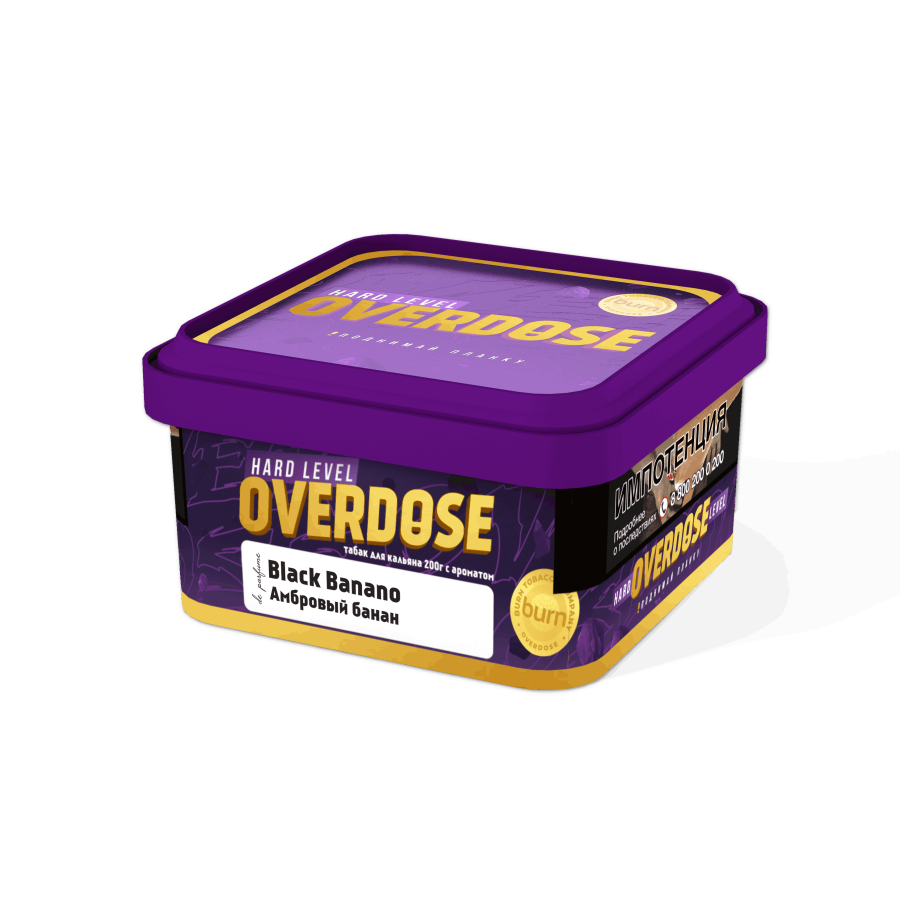 Overdose Black Banano (Амбровый банан), 200 гр