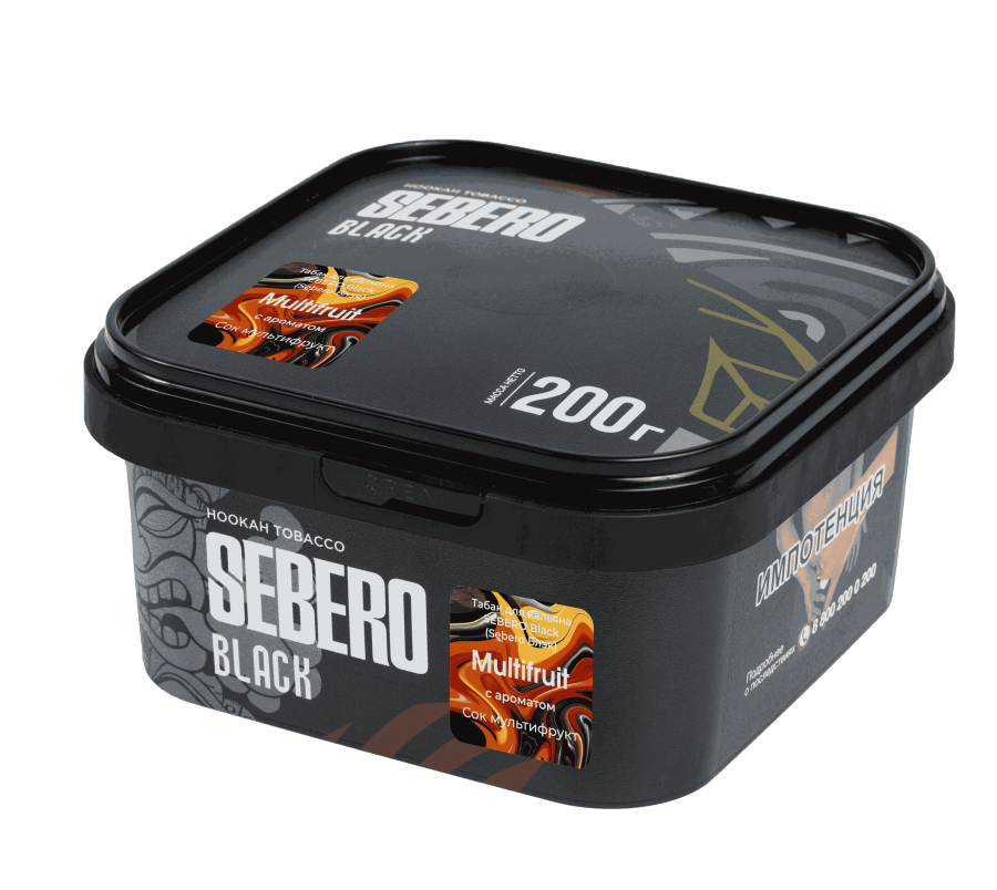 Sebero Black с ароматом Сок мультифрукт (Multifruit), 200 гр