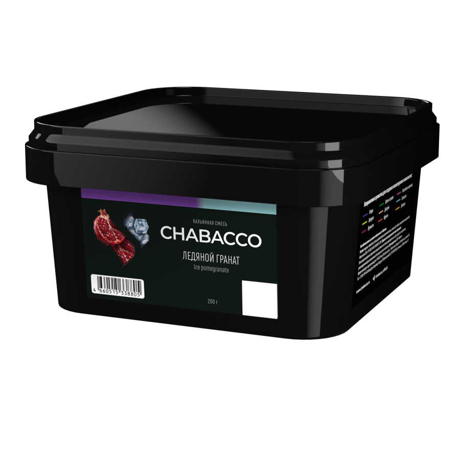 Chabacco Medium Ice Pomegranate (Ледяной гранат), 200 гр