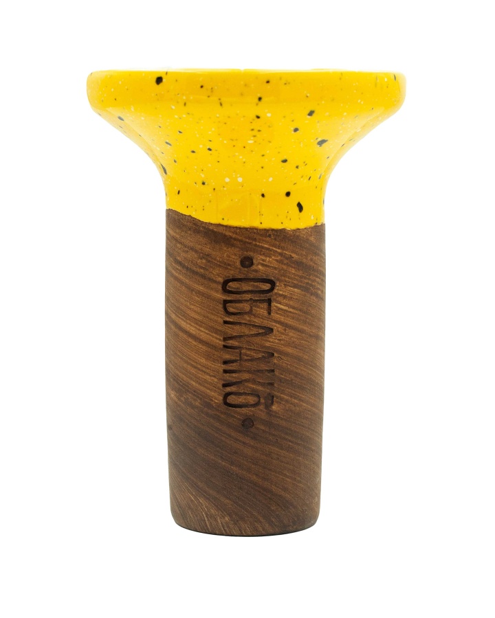 Чаша Облако Flow - Белый/Желтый в точку