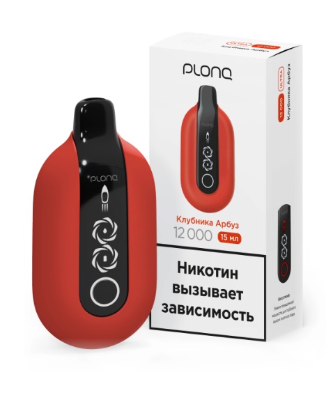 Plonq ULTRA (до 12 000 затяжек) вкус Клубника Арбуз