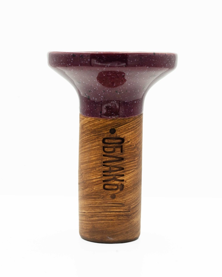 Чаша Облако Flow - Белый/Фиолетовый в точку