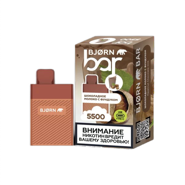 BJORN BAR 5500  1.8% Шоколадное молоко с фундуком