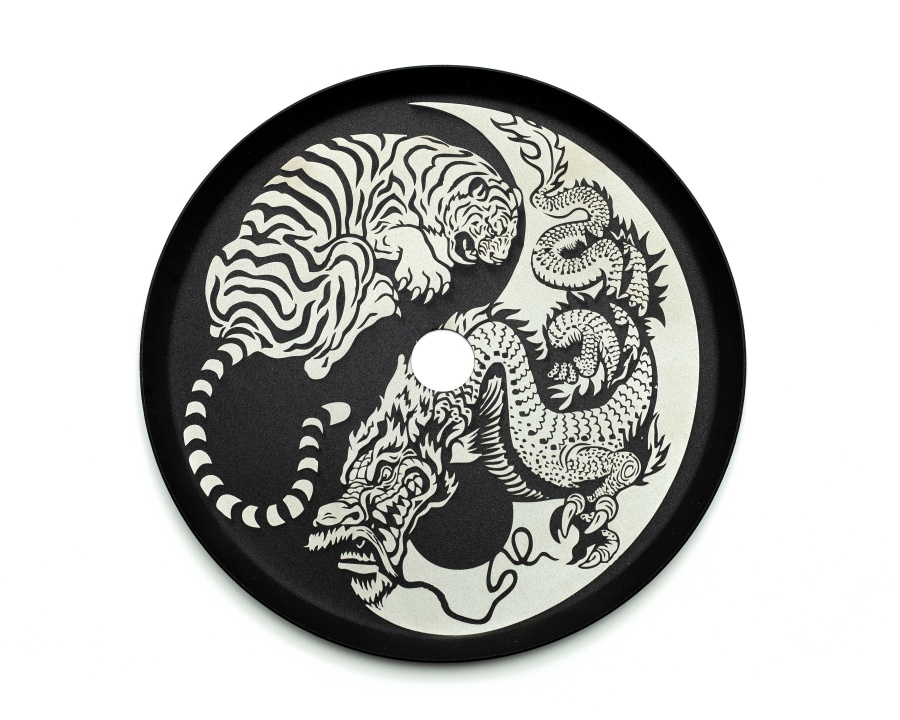 Дизайнерское блюдце плоское Alpha Hookah 05