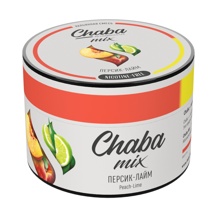 Chaba Mix Peach-Lime (Персик-Лайм) Nicotine Free 50 гр