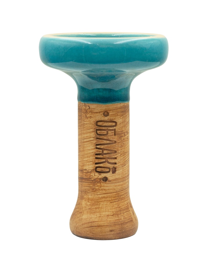 Чаша Облако Glaze Black - Голубая кракле