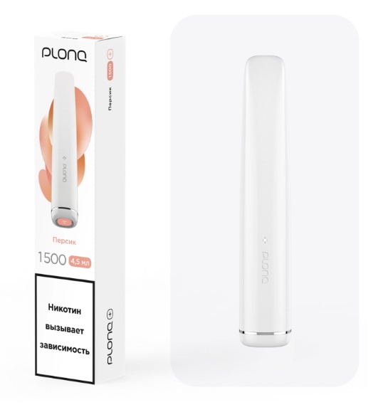 Plonq PLUS (до 1500 затяжек) вкус Персик