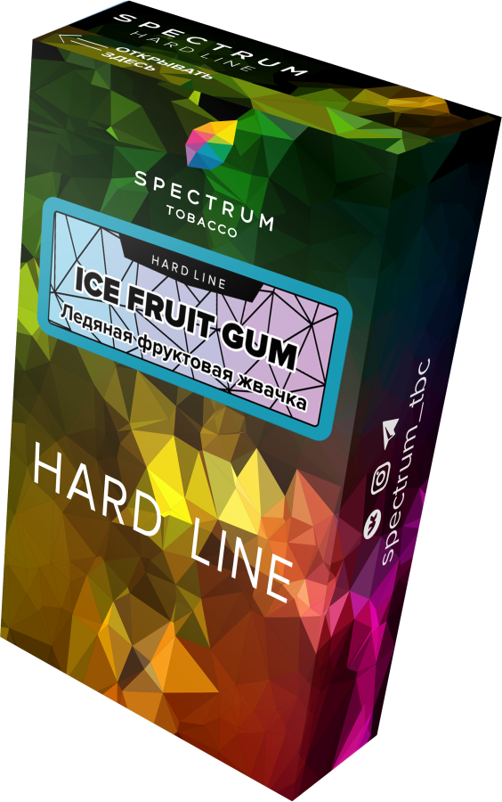 Spectrum Hard Line Ice Fruit Gum (Ледяная Фруктовая Жвачка), 40 гр