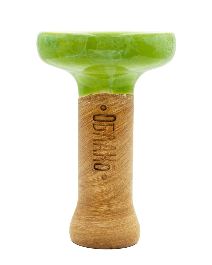 Чаша Облако Glaze Black - Салатовый белый мрамор