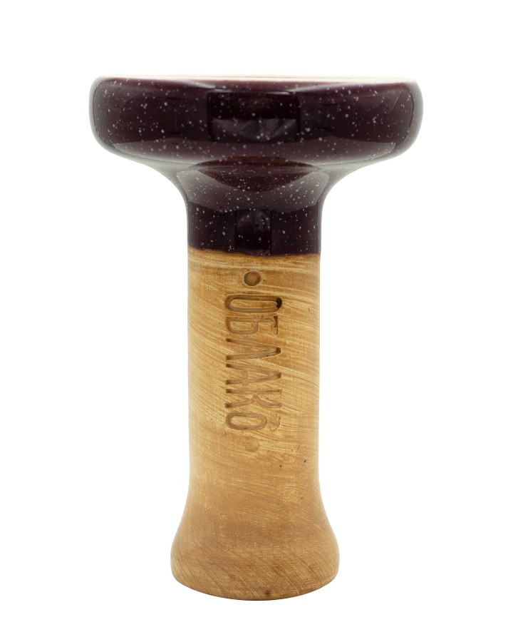 Чаша Облако Glaze Black - Фиолетовый черный мрамор 