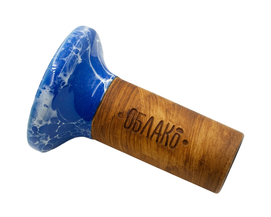 Чаша Облако Flow - Белый/Сине-белый мрамор