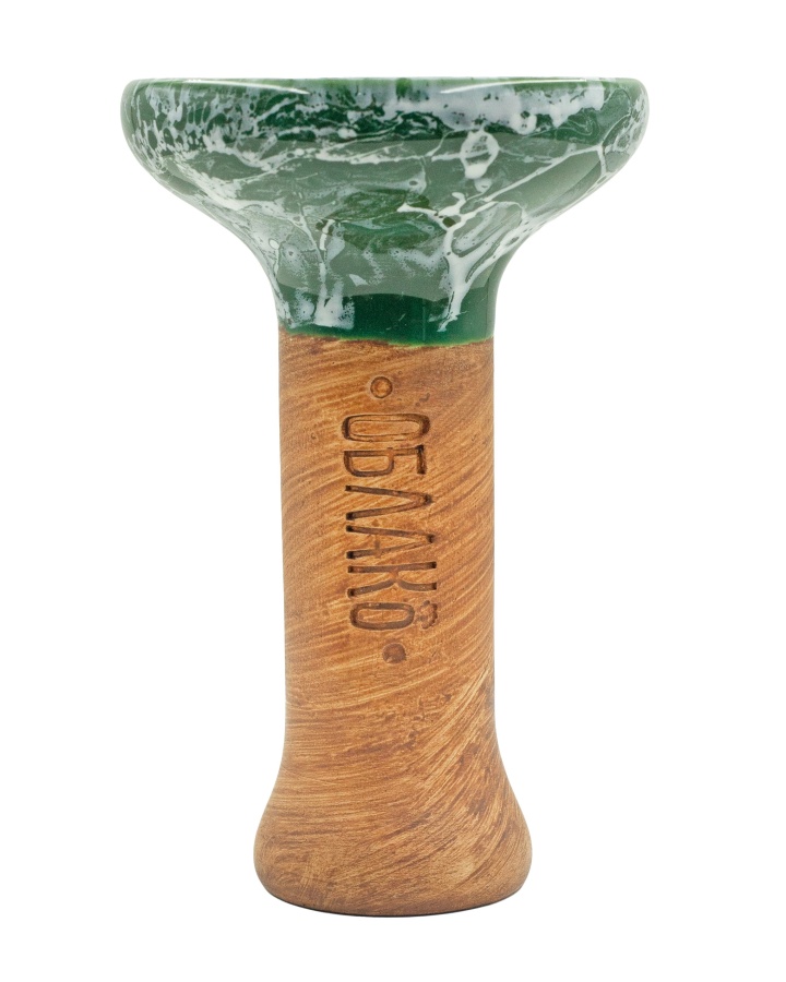 Чаша Облако Glaze Phunnel M - Темно-зеленый белый мрамор