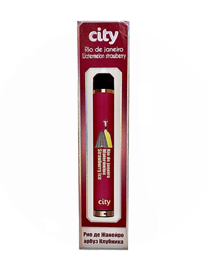 City Highway 0MG 1600 затяжек Salt 0% Рио де Жанейро - Арбуз клубника