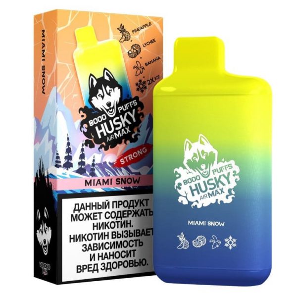 HUSKY AIRMAX STRONG 8000 Miami Snow / Ананас, личи, банан и лед