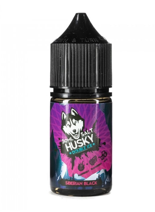 Husky Double ice Salt Strong Siberian black (Малина, ежевика, лед) 30 мл 