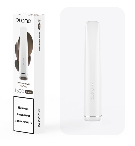 Plonq PLUS (до 1500 затяжек) вкус Мускатный Табак