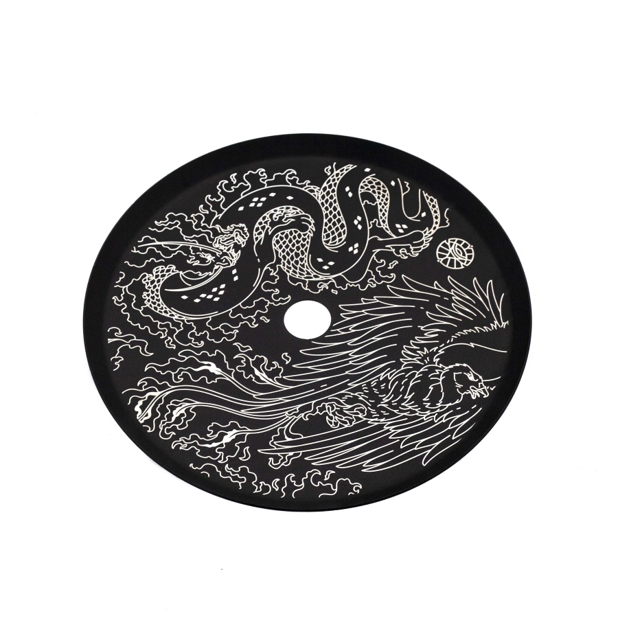 Дизайнерское блюдце плоское Alpha Hookah 06