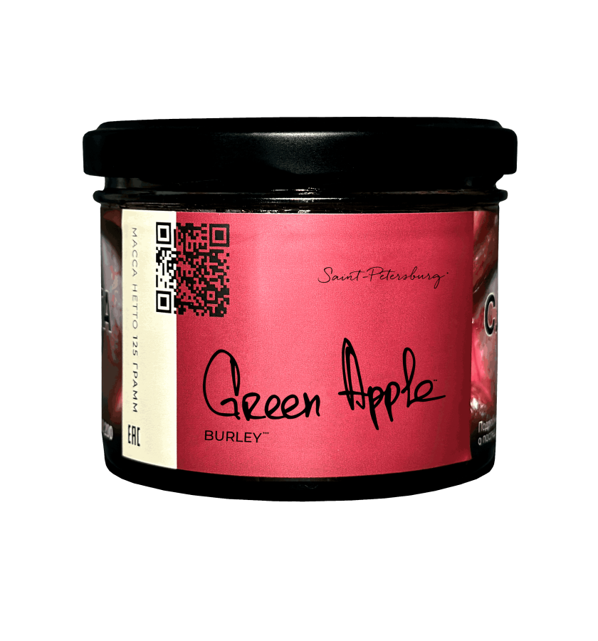 Табак для кальяна "Trofimoff"s" burley Green apple (Зелёное яблоко), 125гр