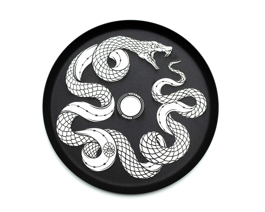 Дизайнерское блюдце плоское Alpha Hookah 04