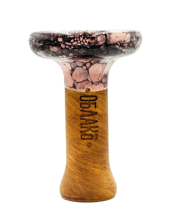 Чаша Облако Glaze Phunnel L - Розовый черный мрамор 