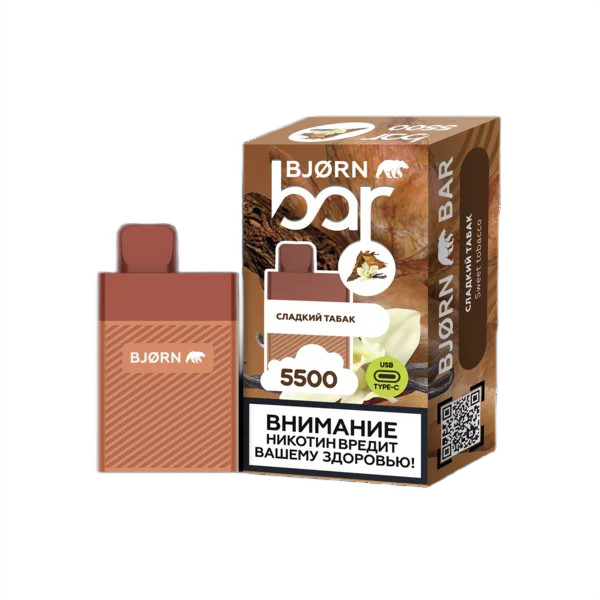 BJORN BAR 5500  1.8% Сладкий Табак