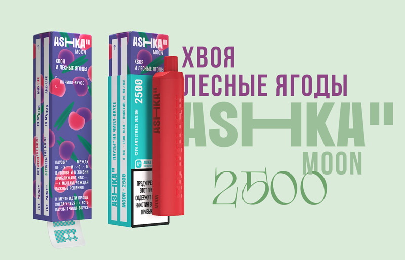 Одноразка ASHKA MOON 2500 Хвоя Лесные ягоды