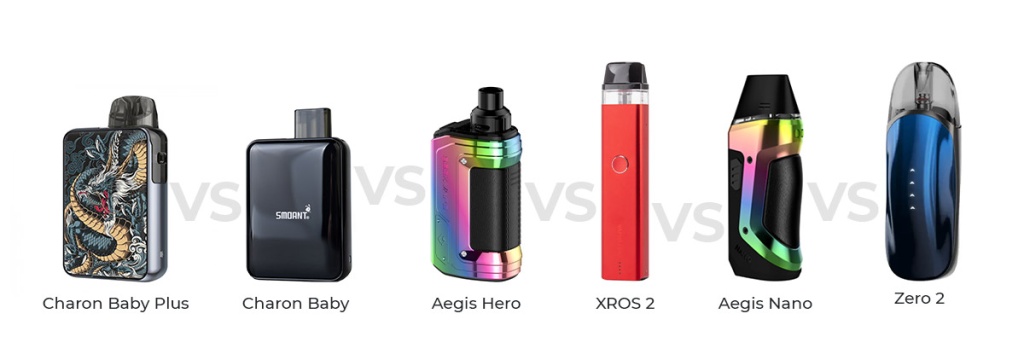 Smoant Charon Baby Plus сравнение с другими подами Smoant Charon Baby Plus сравнение с другими подами