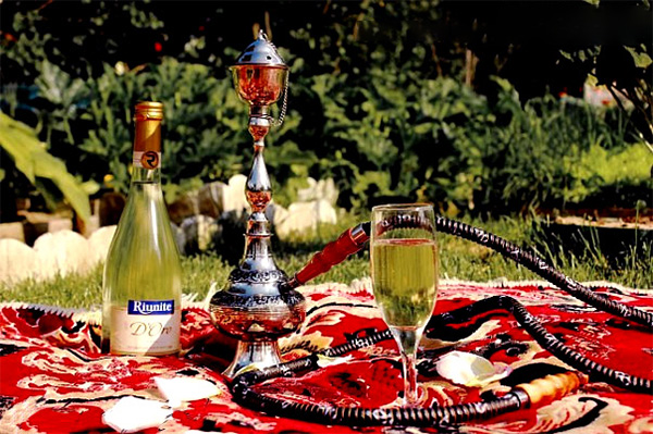 Кальян на шампанском