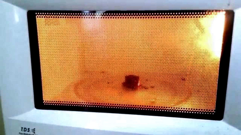 разжечь угли для кальяна в микроволновке