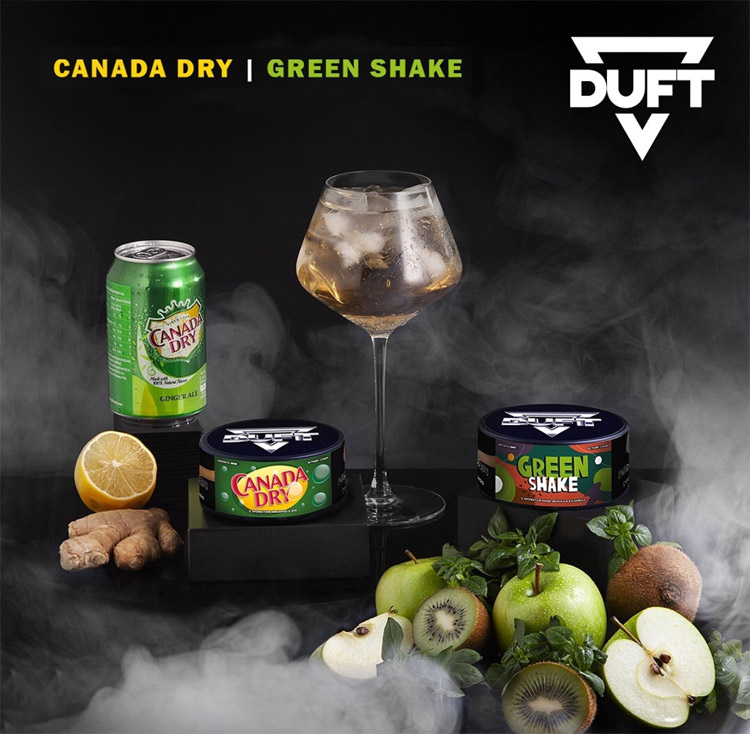 Табак для кальяна Duft со вкусом Canada Dry (Имбирный эль)