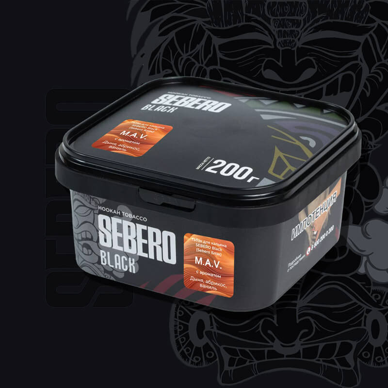 Табак для кальяна со вкусом ванили Sebero Black M.A.V.
