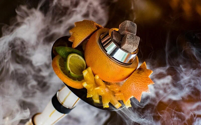 кальян на апельсине